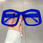 Oversized Blue Sunglasses