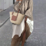 Color Block Asymmetrical Maxi Long Sleeve Dress - XL